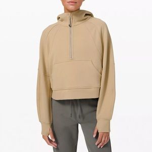 Lululemon half zip sweater in trench colour xs/s